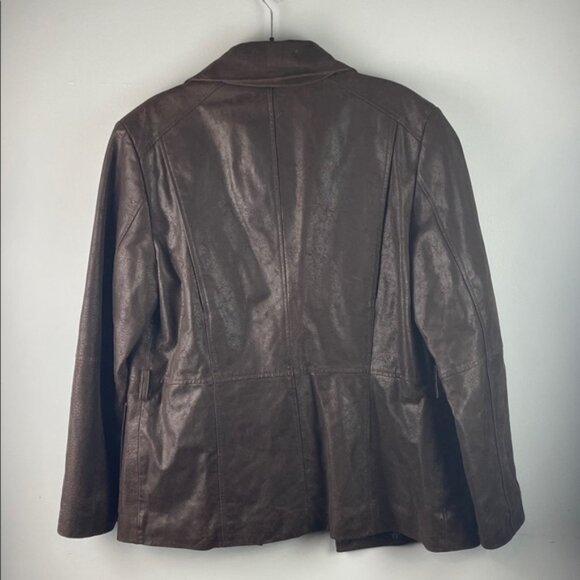 Pacific Trail Women's Dark Brown Leather Jacket Size M - Picture 6 of 10